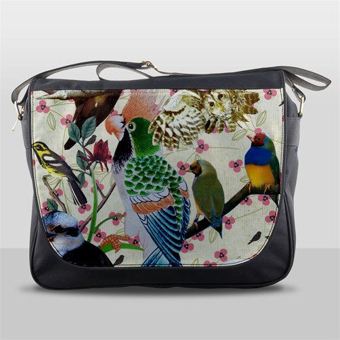 Pretty Birdies Medium Messenger Bag from ArtsNow.com Front