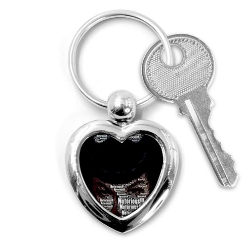 Notorious Bette Key Chain (Heart) from ArtsNow.com Front