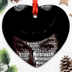 Notorious Bette Heart Ornament (Two Sides) from ArtsNow.com Front