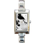 Cow Print	 Rectangular Italian Charm Watch