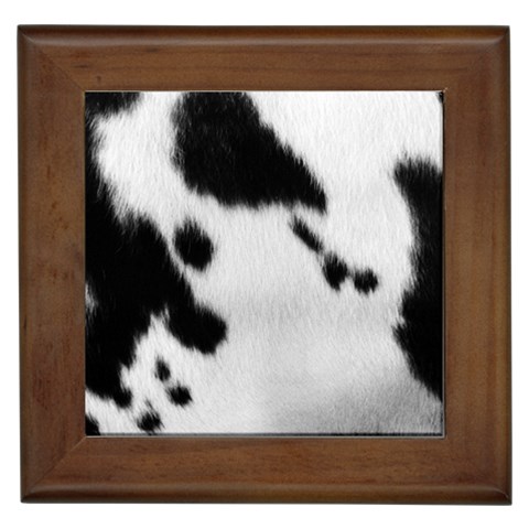 Cow Print	 Framed Tile from ArtsNow.com Front