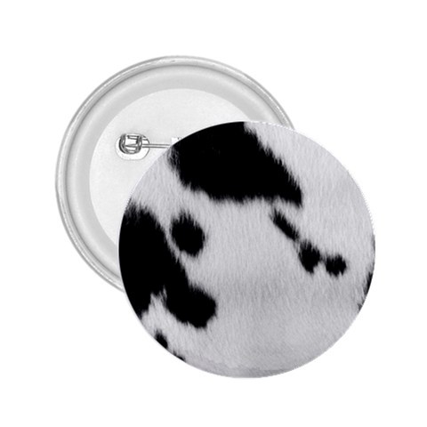 Cow Print	 2.25  Button from ArtsNow.com Front