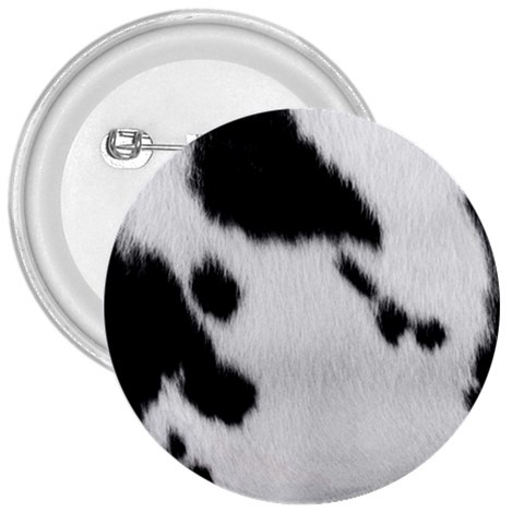 Cow Print	 3  Button from ArtsNow.com Front