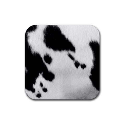 Cow Print	 Rubber Coaster (Square) from ArtsNow.com Front
