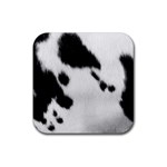 Cow Print	 Rubber Coaster (Square)