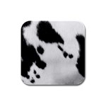 Cow Print	 Rubber Square Coaster (4 pack)