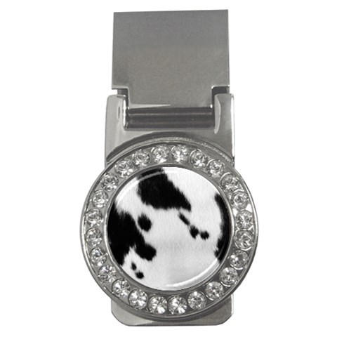Cow Print	 Money Clip (CZ) from ArtsNow.com Front