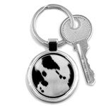 Cow Print	 Key Chain (Round)