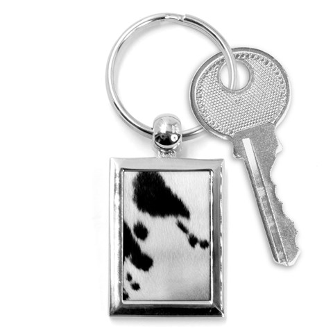 Cow Print	 Key Chain (Rectangle) from ArtsNow.com Front