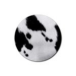 Cow Print	 Rubber Coaster (Round)