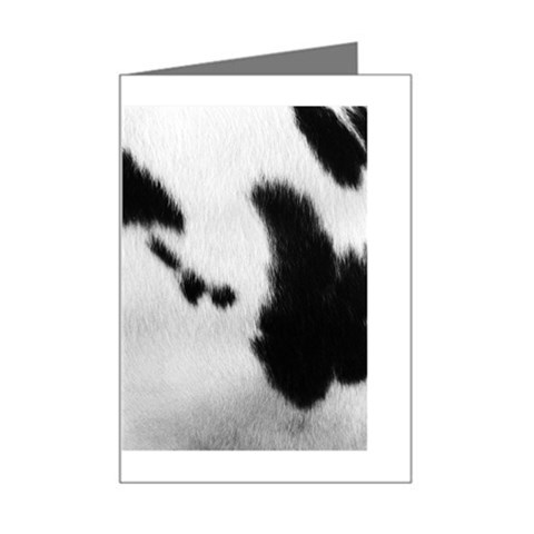 Cow Print	 Mini Greeting Card from ArtsNow.com Left