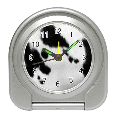 Cow Print	 Travel Alarm Clock from ArtsNow.com Front