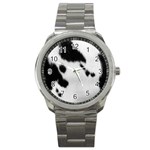 Cow Print	 Sport Metal Watch