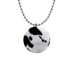 Cow Print	 1  Button Necklace