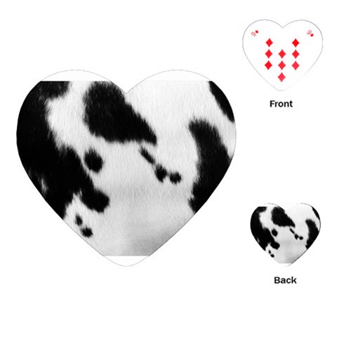 Cow Print	Playing Cards (Heart) from ArtsNow.com Front