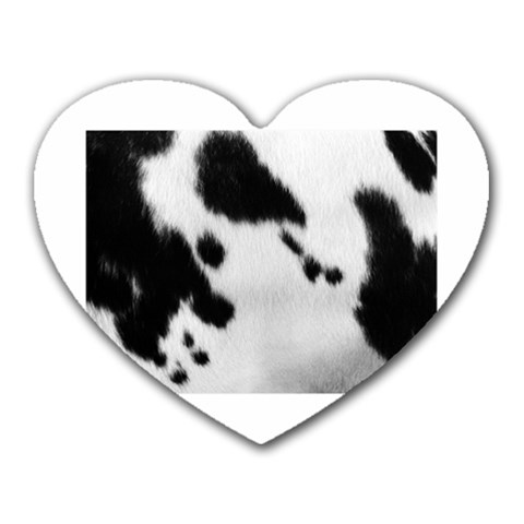 Cow Print	 Mousepad (Heart) from ArtsNow.com Front