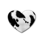 Cow Print	 Rubber Coaster (Heart)