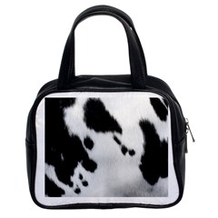 Cow Print	 Classic Handbag (Two Sides) from ArtsNow.com Front