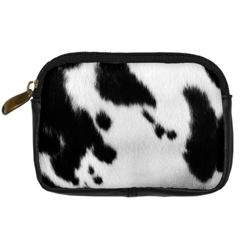 Cow Print	 Digital Camera Leather Case from ArtsNow.com Front