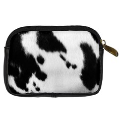 Cow Print	 Digital Camera Leather Case from ArtsNow.com Back