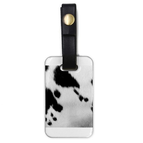 Cow Print	 Luggage Tag (one side) from ArtsNow.com Front
