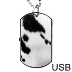 Cow Print	Dog Tag USB Flash (Two Sides) from ArtsNow.com Front