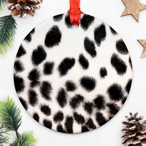 Snow Leopard	 Ornament (Round) from ArtsNow.com Front