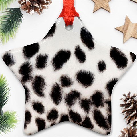 Snow Leopard	 Ornament (Star) from ArtsNow.com Front