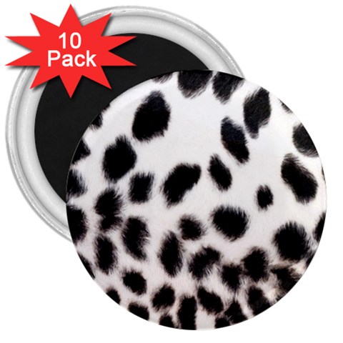 Snow Leopard	 3  Magnet (10 pack) from ArtsNow.com Front