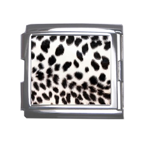 Snow Leopard	 Mega Link Italian Charm (18mm) from ArtsNow.com Front