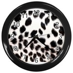 Snow Leopard	 Wall Clock (Black)