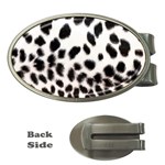 Snow Leopard	 Money Clip (Oval)