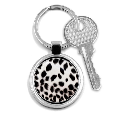 Snow Leopard	 Key Chain (Round) from ArtsNow.com Front
