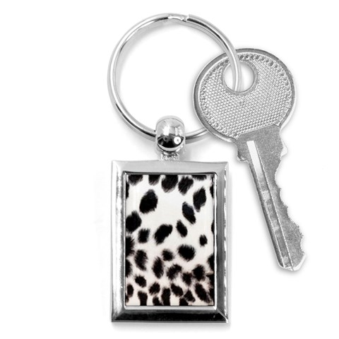 Snow Leopard	 Key Chain (Rectangle) from ArtsNow.com Front