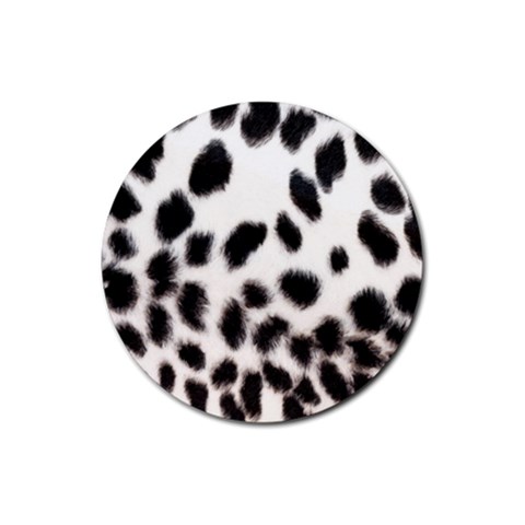 Snow Leopard	 Rubber Coaster (Round) from ArtsNow.com Front