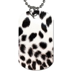 Snow Leopard	 Dog Tag (Two Sides) from ArtsNow.com Front