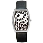 Snow Leopard	 Barrel Style Metal Watch