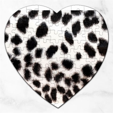 Snow Leopard	 Jigsaw Puzzle (Heart) from ArtsNow.com Front