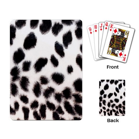 Snow Leopard	 Playing Cards Single Design from ArtsNow.com Back