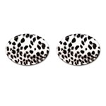 Snow Leopard	 Cufflinks (Oval)