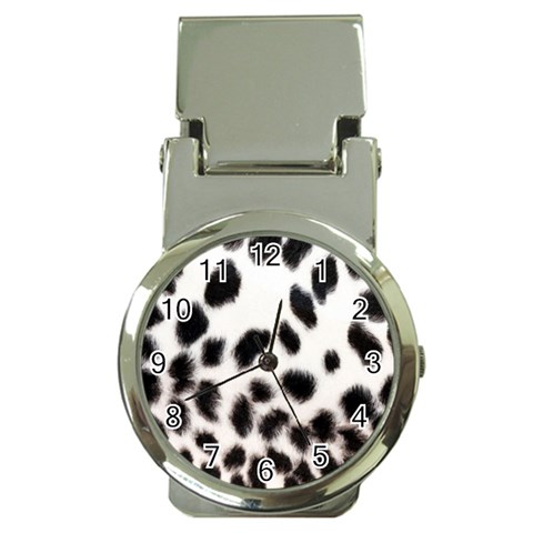 Snow Leopard	 Money Clip Watch from ArtsNow.com Front