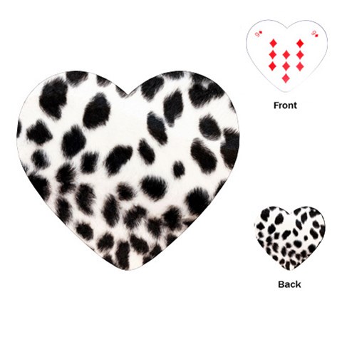Snow Leopard	Playing Cards (Heart) from ArtsNow.com Front
