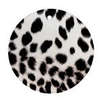 Snow Leopard	 Round Ornament (Two Sides)