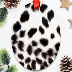 Snow Leopard	 Oval Ornament (Two Sides) from ArtsNow.com Front