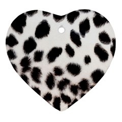 Snow Leopard	 Heart Ornament (Two Sides) from ArtsNow.com Back