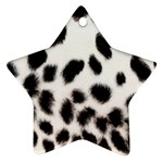 Snow Leopard	 Star Ornament (Two Sides)