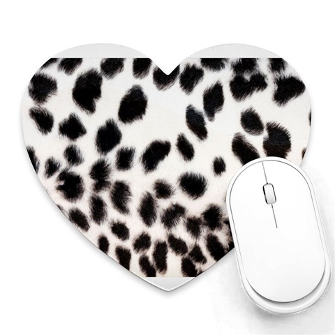 Snow Leopard	 Mousepad (Heart) from ArtsNow.com Front