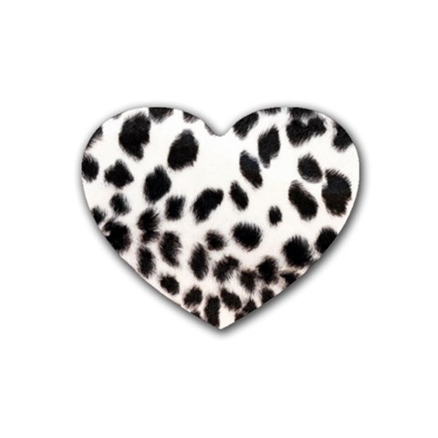 Snow Leopard	 Heart Coaster (4 pack) from ArtsNow.com Front