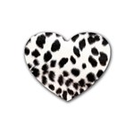 Snow Leopard	 Heart Coaster (4 pack)