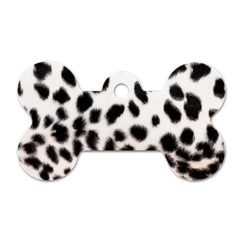 Snow Leopard	 Dog Tag Bone (One Side) from ArtsNow.com Front